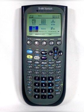 Texas Instruments TI-89 Titanium Graphing Calculator - Black/Gray And USB Cable